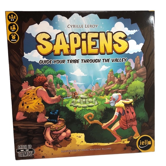 Sapiens: Guide Your Tribe Through the Valley Board Game 2-4 Players 10+ Strategy - Picture 1 of 12